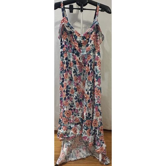 NWT Torrid Green Floral Super Soft Sun Dress Size 1 - Picture 1 of 4